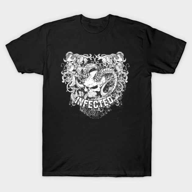 Demon Skull T-Shirt by peace and love